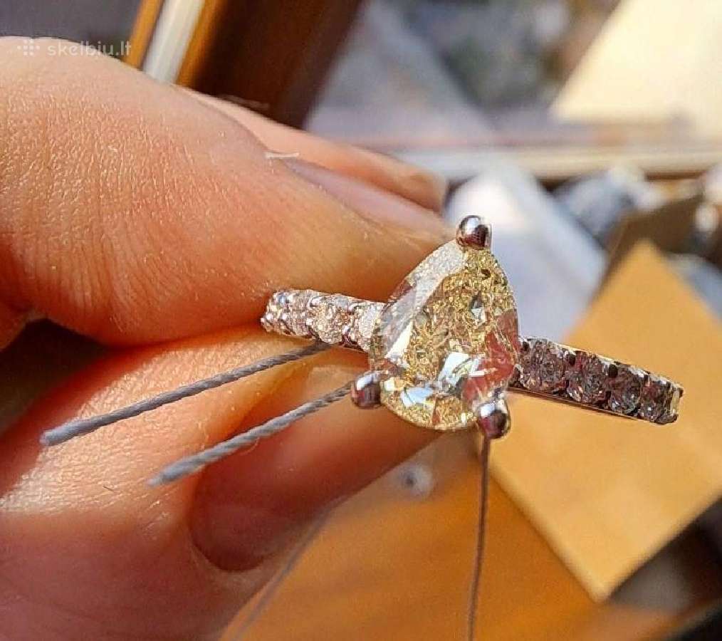 Aukso žiedas su deimantais (1,15ct) - nuotraukos Nr. 15