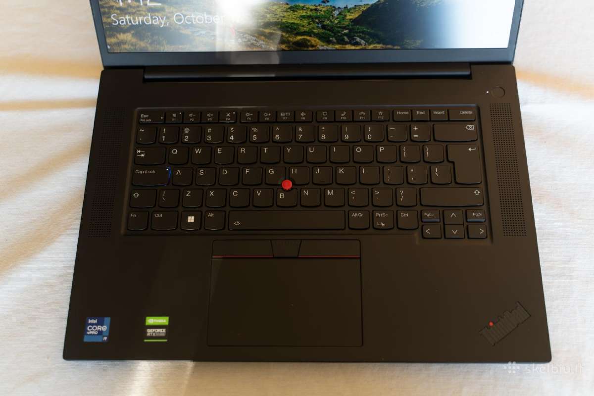 Lenovo Thinkpad X1 Extr G4 I9 4tb 64gb Rtx3080 - nuotraukos Nr. 3