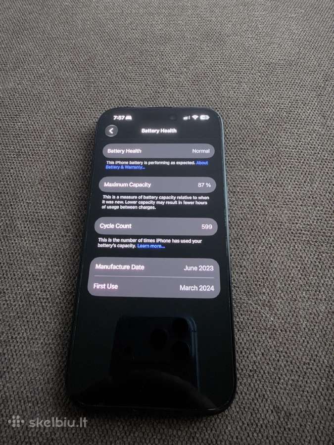 iPhone 15 Pro 256gb - nuotraukos Nr. 4