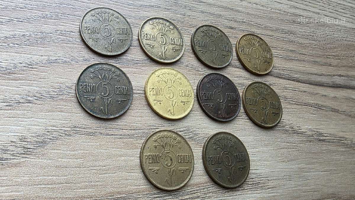 1925 metų 5 smetoniški centai - nuotraukos Nr. 2