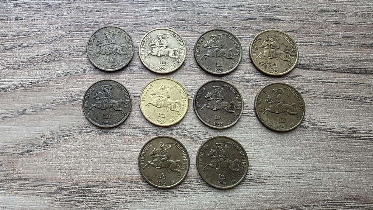 1925 metų 5 smetoniški centai - nuotraukos Nr. 4