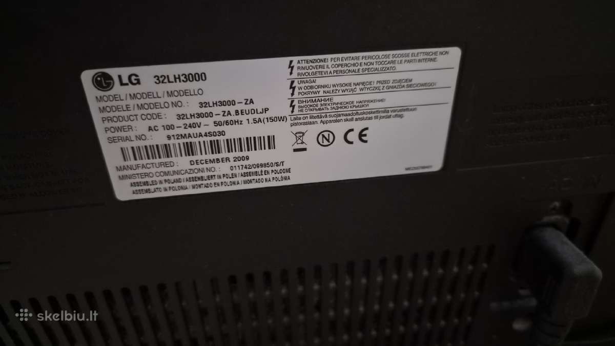 LG 32lh3000 Televizorius - nuotraukos Nr. 2