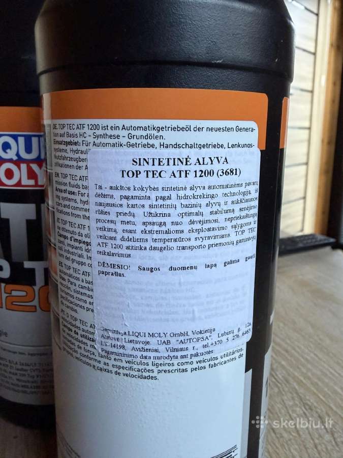 Liqui Moly Atf1200 automatinės pavarų dėžės alyva - nuotraukos Nr. 2