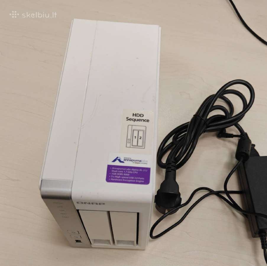 Qnap Ts-231p 2x1tb Nas - nuotraukos Nr. 3