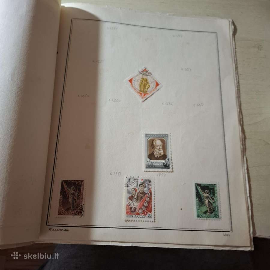 Senas Ssrs pašto ženklų albumas - nuotraukos Nr. 2