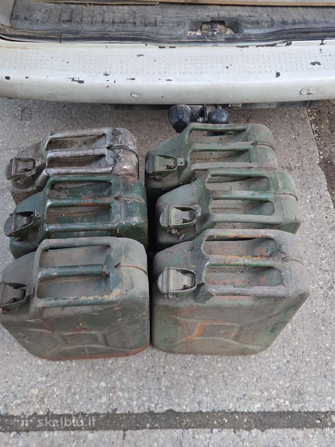 Metaliniai kariniai kanistrai 20 L–6 vnt. - nuotraukos Nr. 7