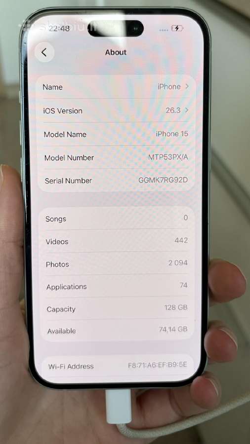 iPhone 15, 128gb - nuotraukos Nr. 5
