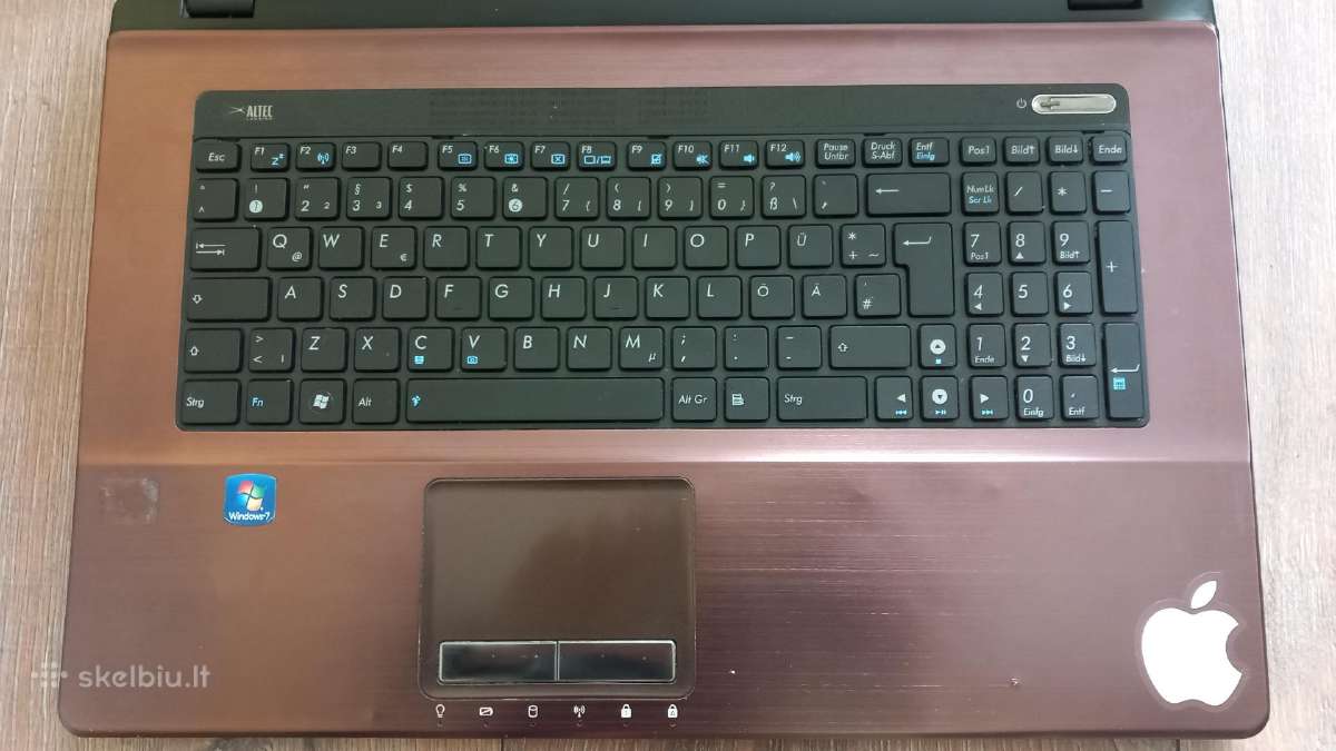 Asus X73e Laptopas - nuotraukos Nr. 2