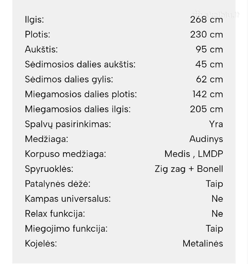 Minkstas kampas, kampinė sofa. ,Salsa trend - nuotraukos Nr. 5