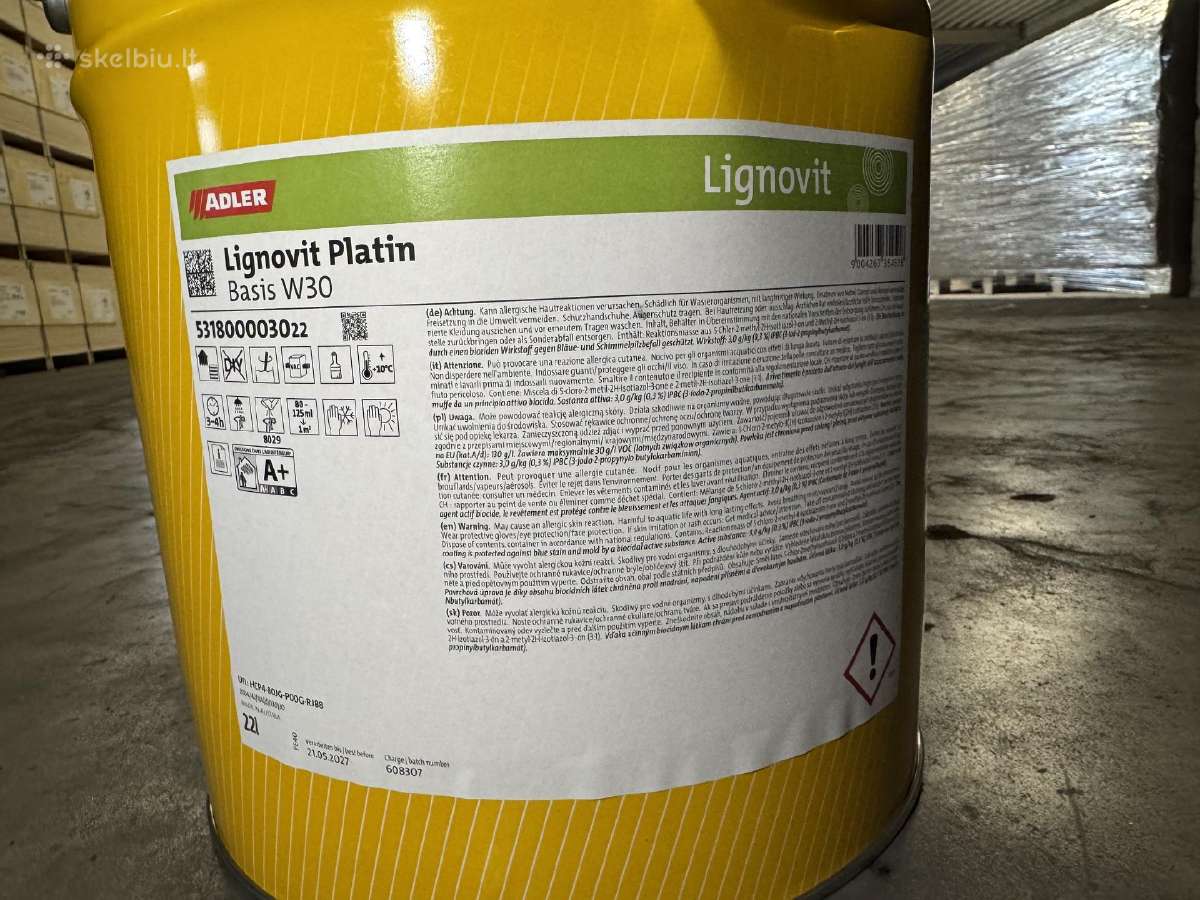 Dažai Adler Lignovit Platin Onyxschwarz - nuotraukos Nr. 3