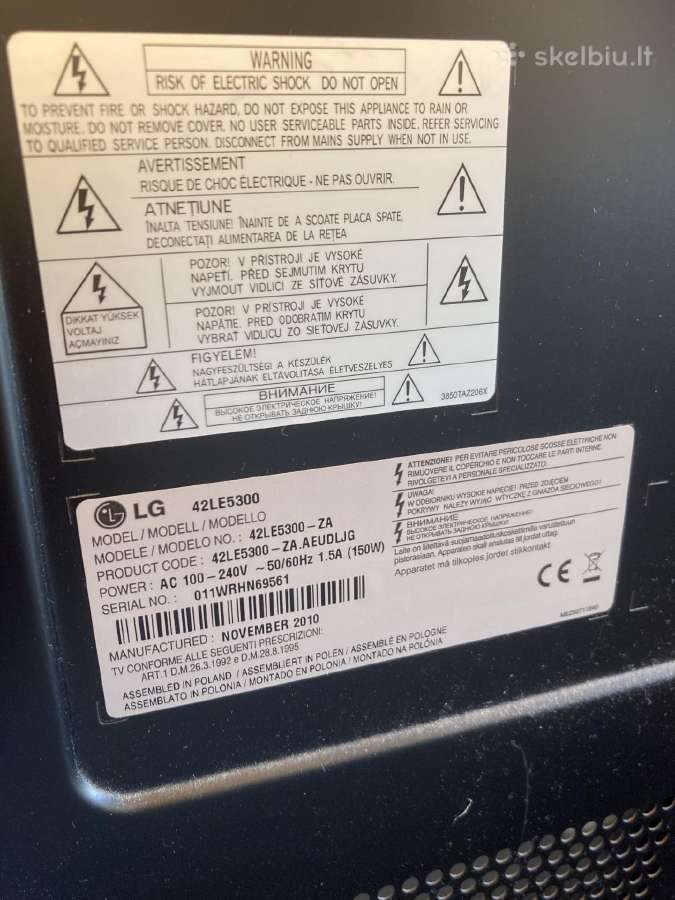 LG 40 colių televizorius - nuotraukos Nr. 2