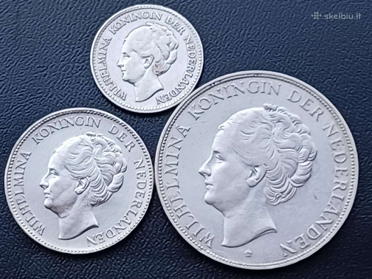 Guldenai Nyderlandai 1929-31m. Sidabras - nuotraukos Nr. 2