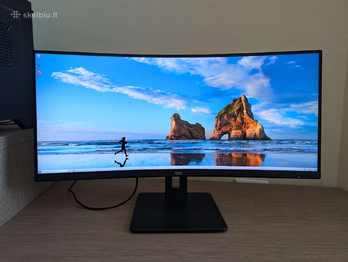 Lenktas monitorius Aoc Cu34p2a 34" Ultrawide Wqhd - nuotraukos Nr. 3