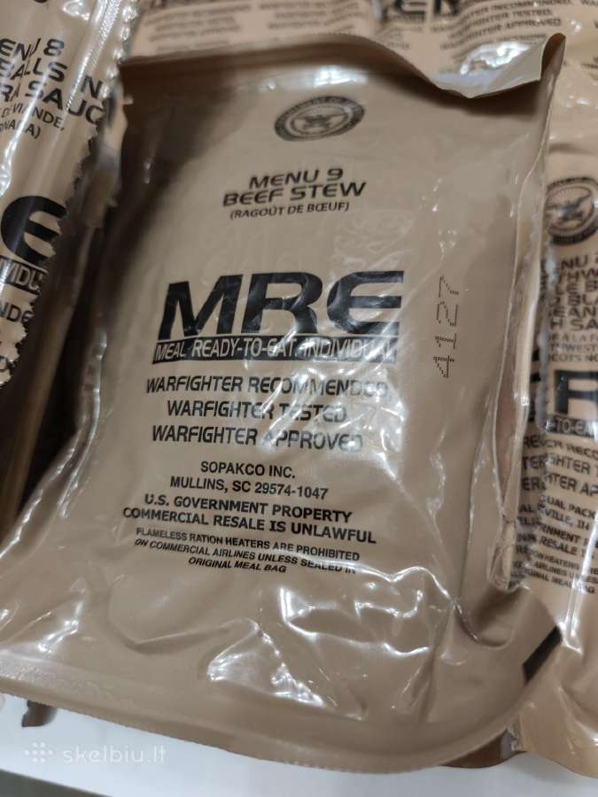 Amerikietiškas sausas maisto davinys Mre 15 vnt. - nuotraukos Nr. 2