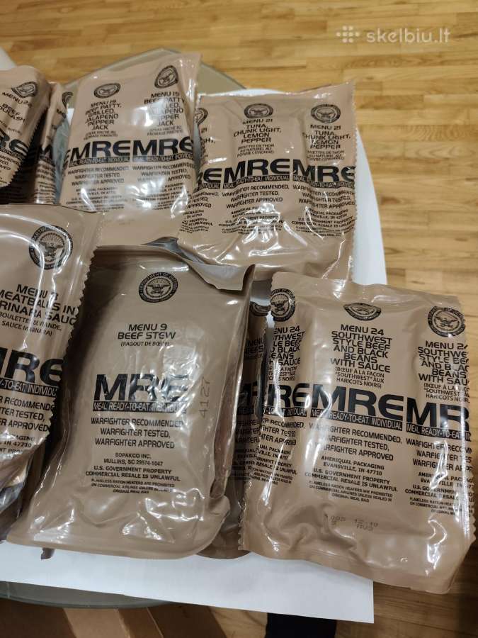 Amerikietiškas sausas maisto davinys Mre 15 vnt. - nuotraukos Nr. 3