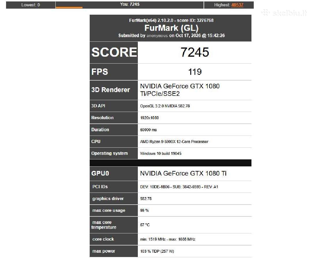 Nvidia Geforce Gtx 1080 Ti 11 GB - nuotraukos Nr. 5
