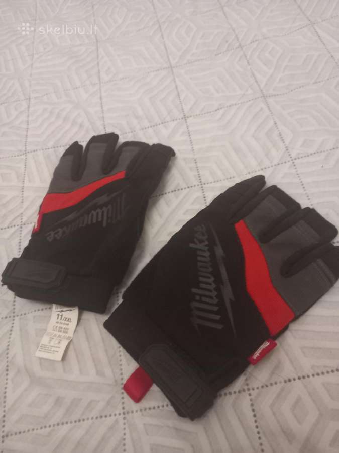 Naujos Milwaukee pirštinės (be pirštų), 11/XXL - nuotraukos Nr. 2