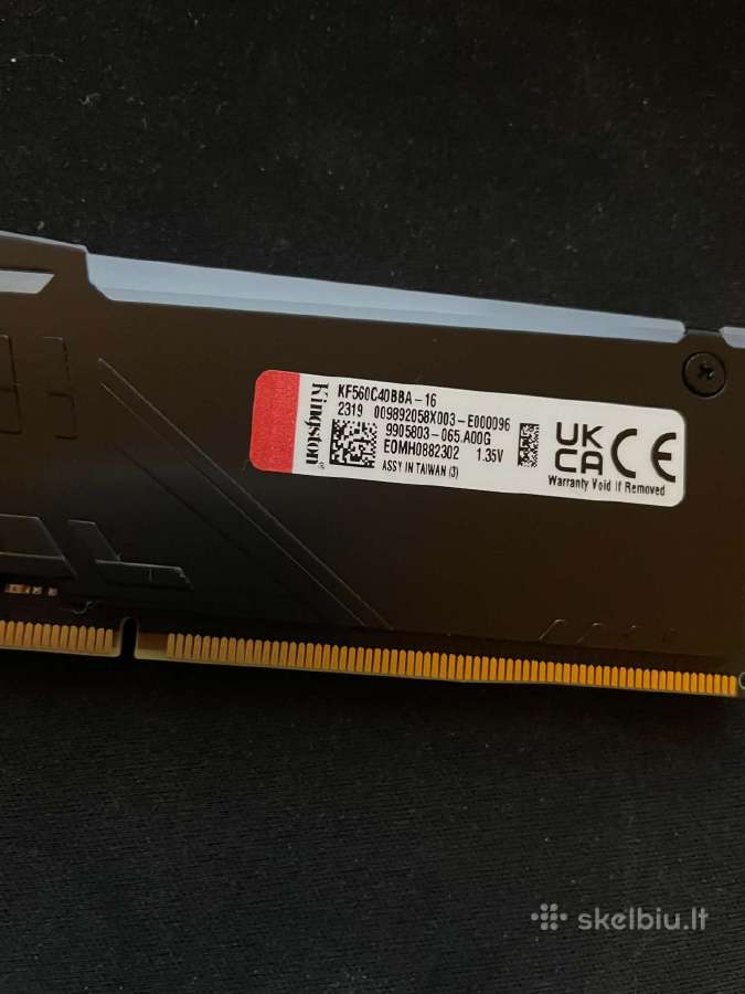Kingston Fury Beast Rgb Ddr5 16gb 6000 MHz - nuotraukos Nr. 2