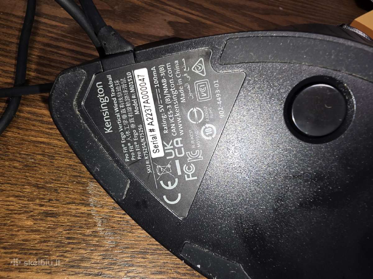 Kensingtonpro fit ergo vertical wired Trackball - nuotraukos Nr. 4