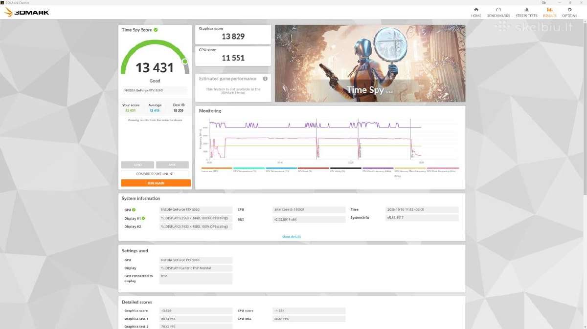 Asus Dual Geforce Rtx 5060 Oc 8gb Gddr7 - nuotraukos Nr. 9