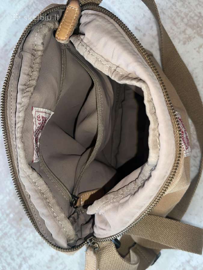 Levi's beige canvas shoulder bag - nuotraukos Nr. 2