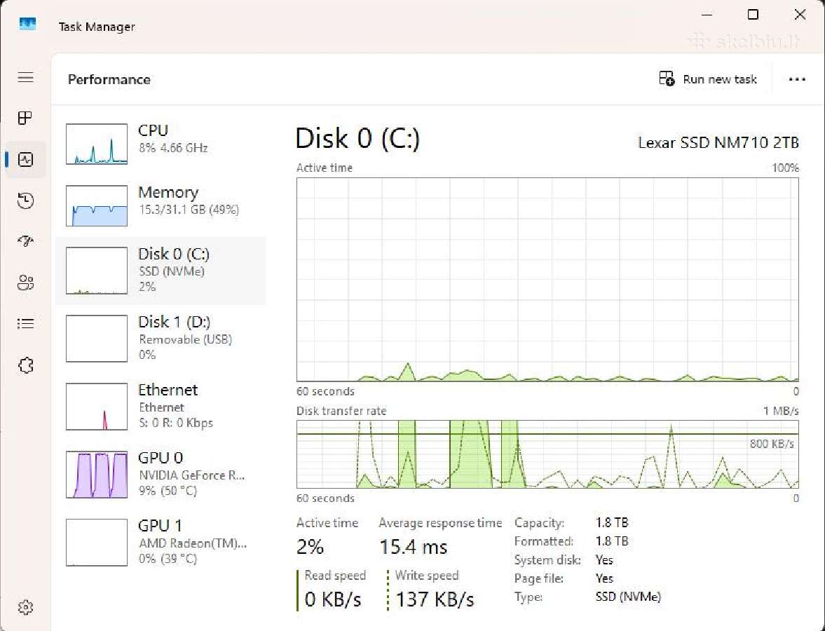 Galingas Pc, 7800x3d, 5070ti, 32gb RAM - nuotraukos Nr. 9