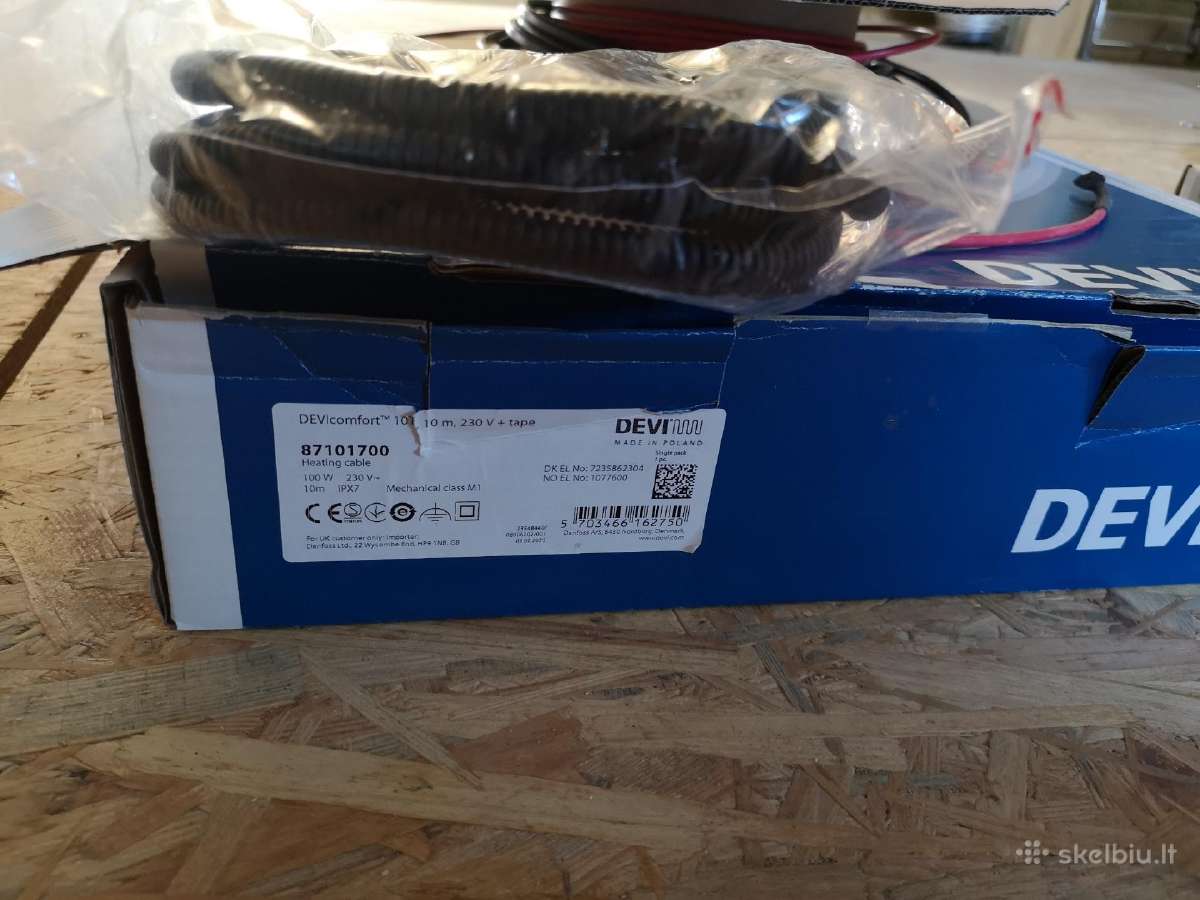 Devi šildymo kabelis,termostatas, sensorius grindų - nuotraukos Nr. 2