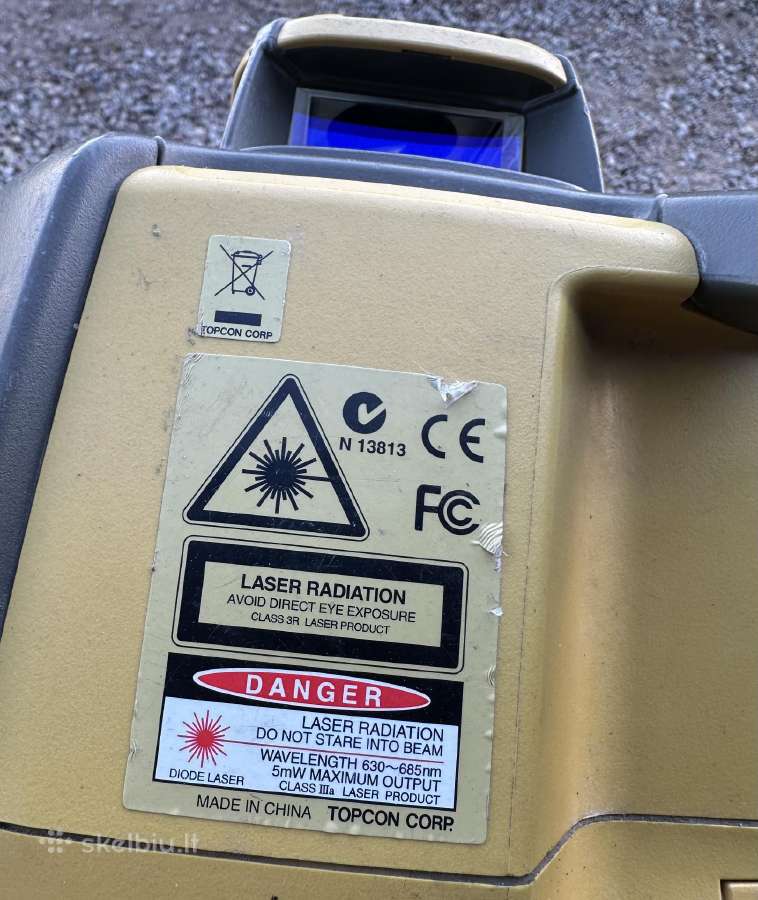 Topcon Rl-sv2s lazerinis nivelyras su imtuvu ir pu - nuotraukos Nr. 4