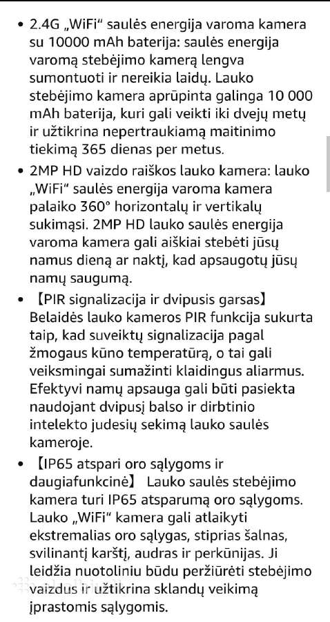 Lauko stebejimo kamera su saulės panele - nuotraukos Nr. 6