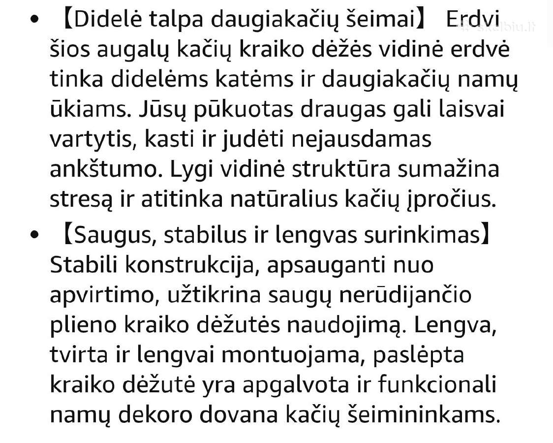 Kačių uždaras tualetas,kraikas - nuotraukos Nr. 4