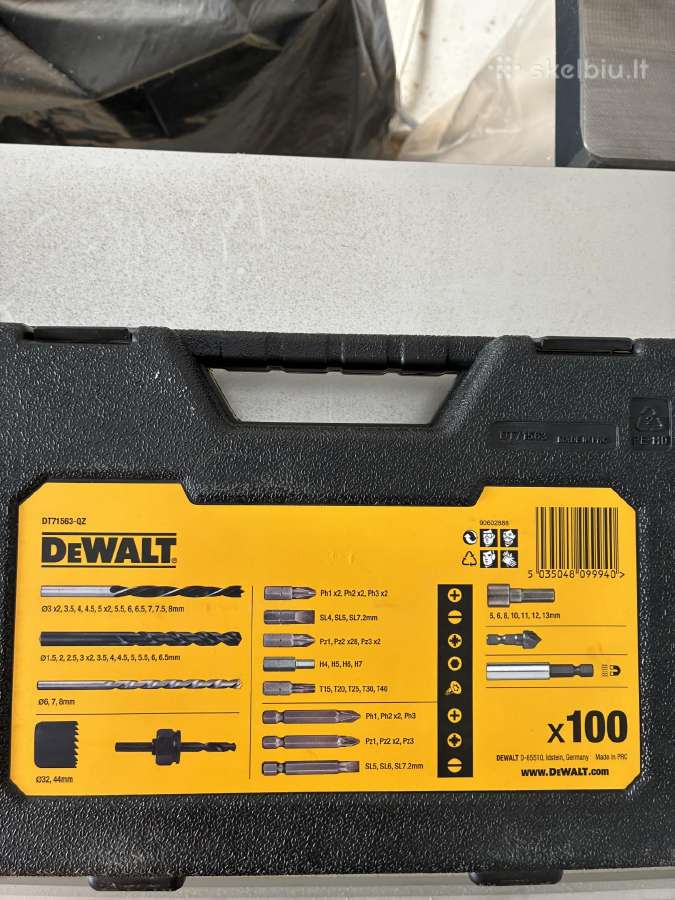 Dewalt Dt71563-qz grąžtų rinkinys 100vnt - nuotraukos Nr. 2