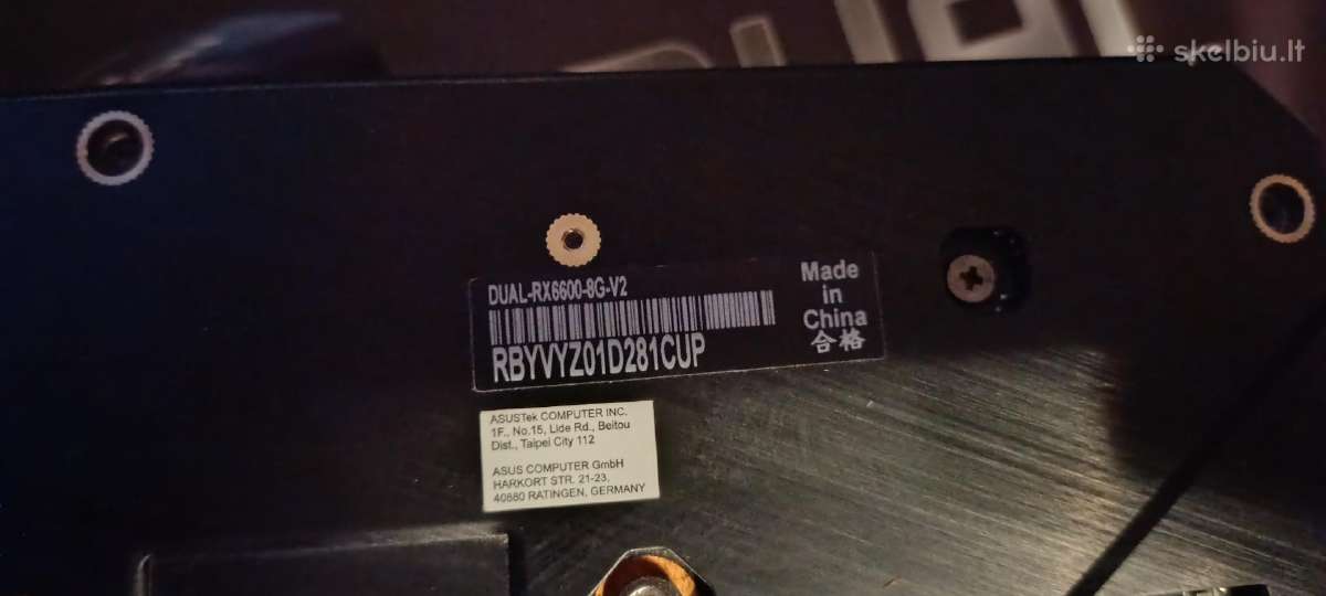 Rx6600 Amd Gpu - nuotraukos Nr. 3
