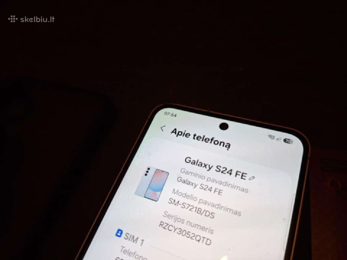 Samsung galaxy S24 Fe Android 17 - nuotraukos Nr. 4