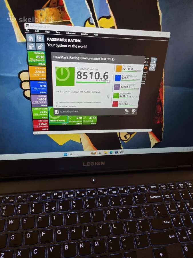 Lenovo Legion 5 17 Ryzen 7 Rtx 3060 - nuotraukos Nr. 7