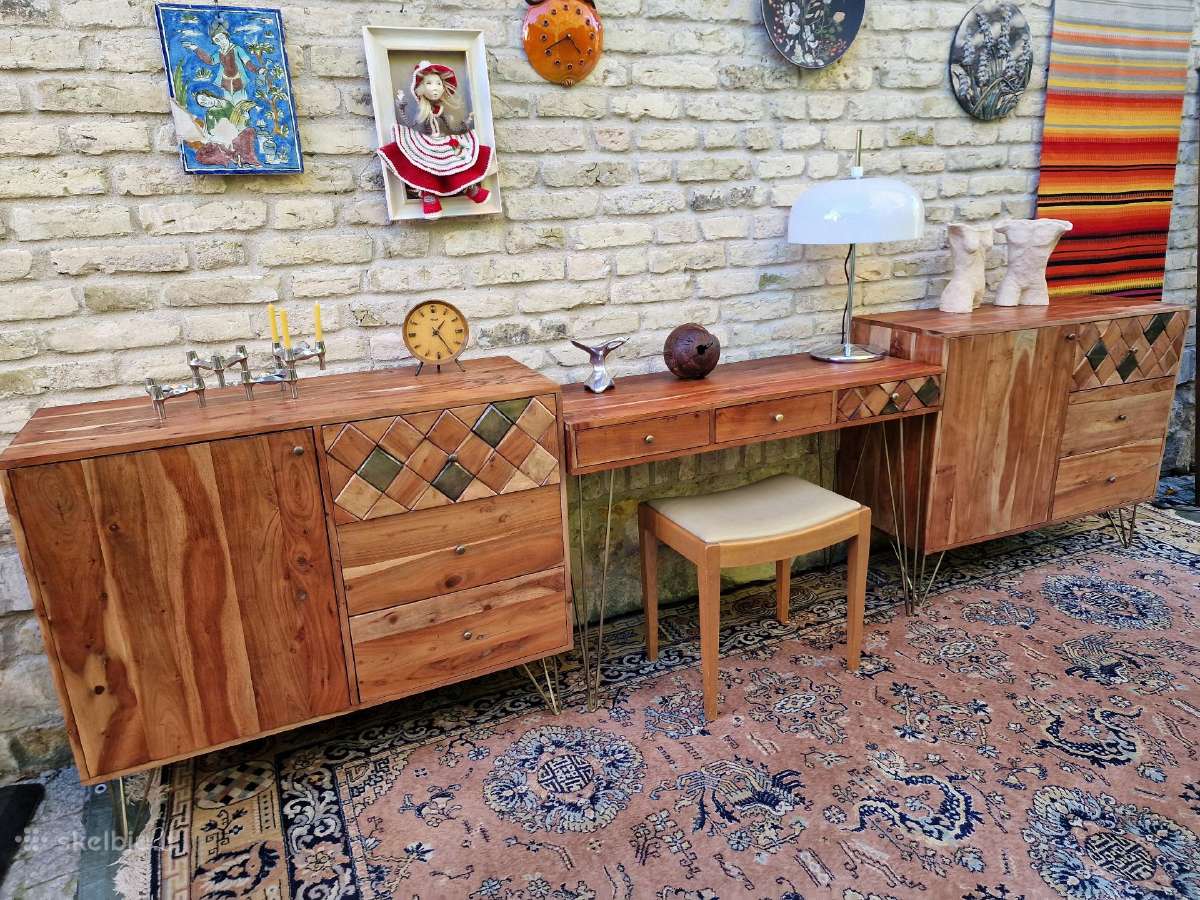 Akacijos masyvo komodos ir rašom.stalas - nuotraukos Nr. 7