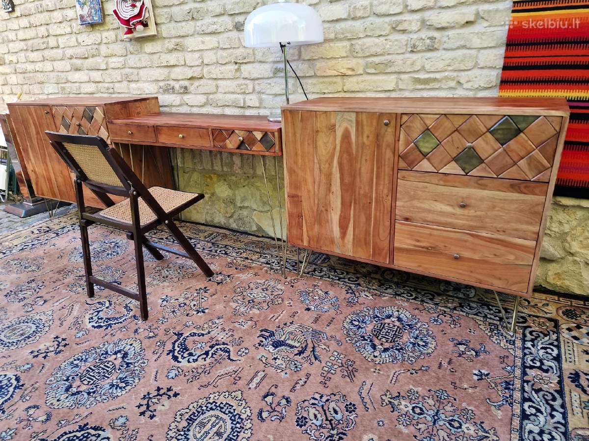 Akacijos masyvo komodos ir rašom.stalas - nuotraukos Nr. 34