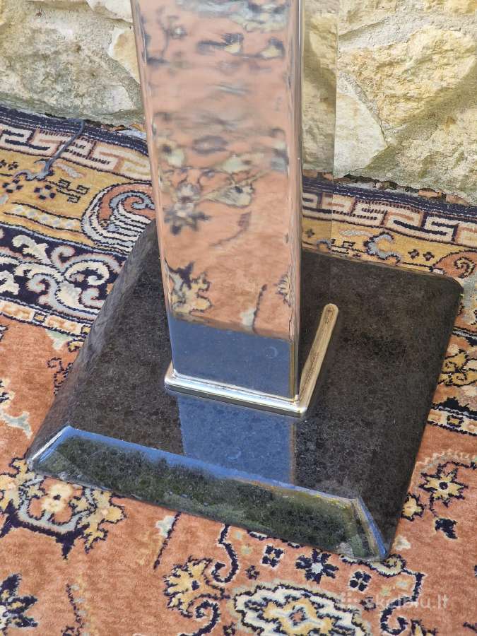 Vintažinė chromo peleninė ant granito pagrindo - nuotraukos Nr. 16
