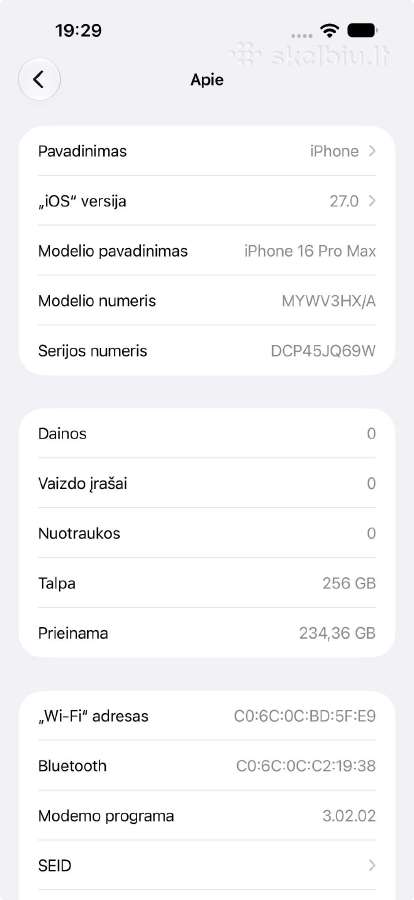 iPhone 16 pro max 256 GB Eu - nuotraukos Nr. 13