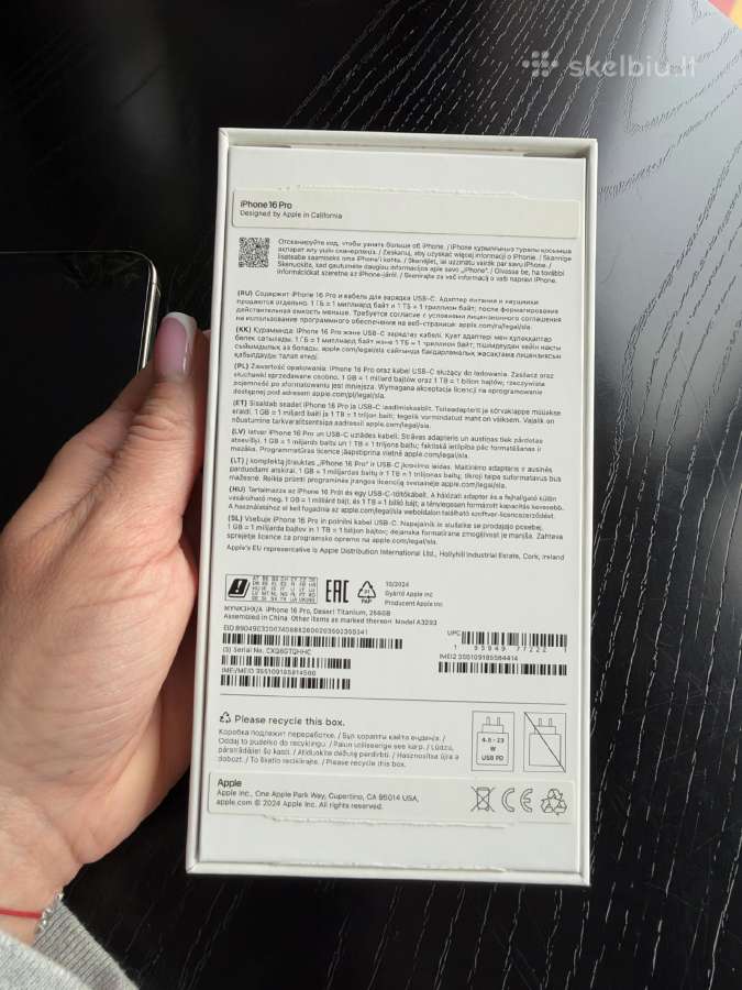 iPhone 16 Pro 256gb Desert Titanium - nuotraukos Nr. 8