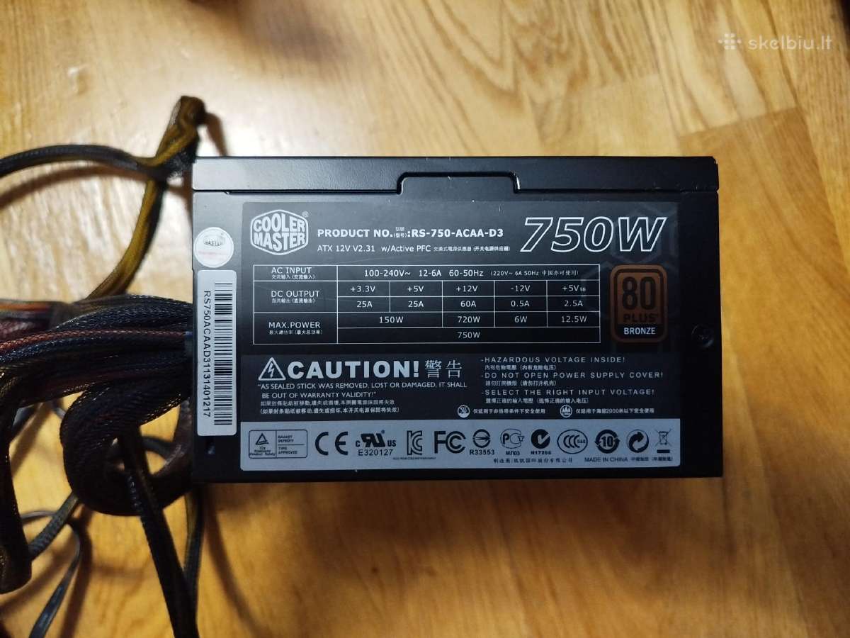 Cooler Master GX 750w - nuotraukos Nr. 2
