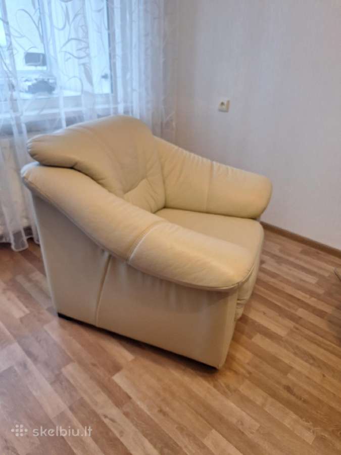 Odinis fotelis creme spalva - nuotraukos Nr. 3