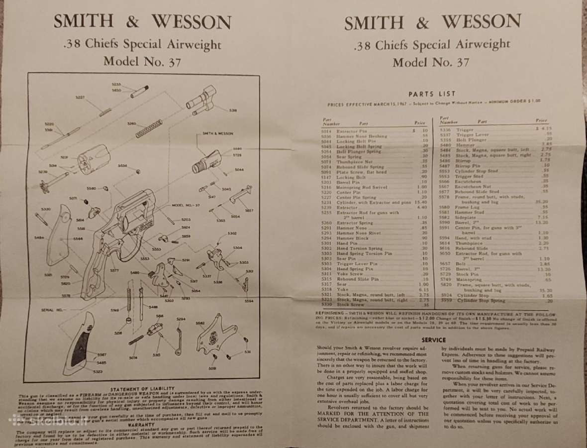 Smith Wesson mod.37 - nuotraukos Nr. 18