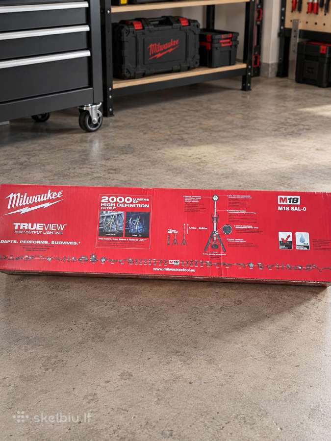 Milwaukee M18 Sal-0 LED prožektorius su stovu - nuotraukos Nr. 2
