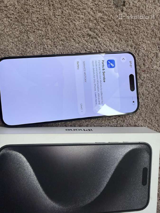 iPhone 15 Pro Max 256gb 100% - nuotraukos Nr. 7