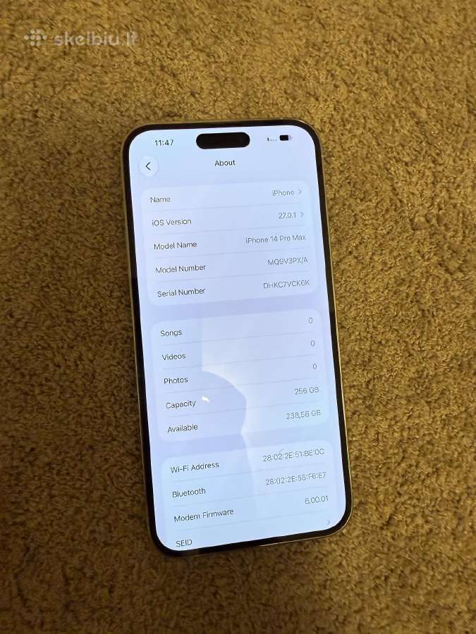 iPhone 14pro max 256gb - nuotraukos Nr. 6