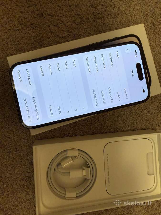 iPhone 14 pro 128gb - nuotraukos Nr. 6