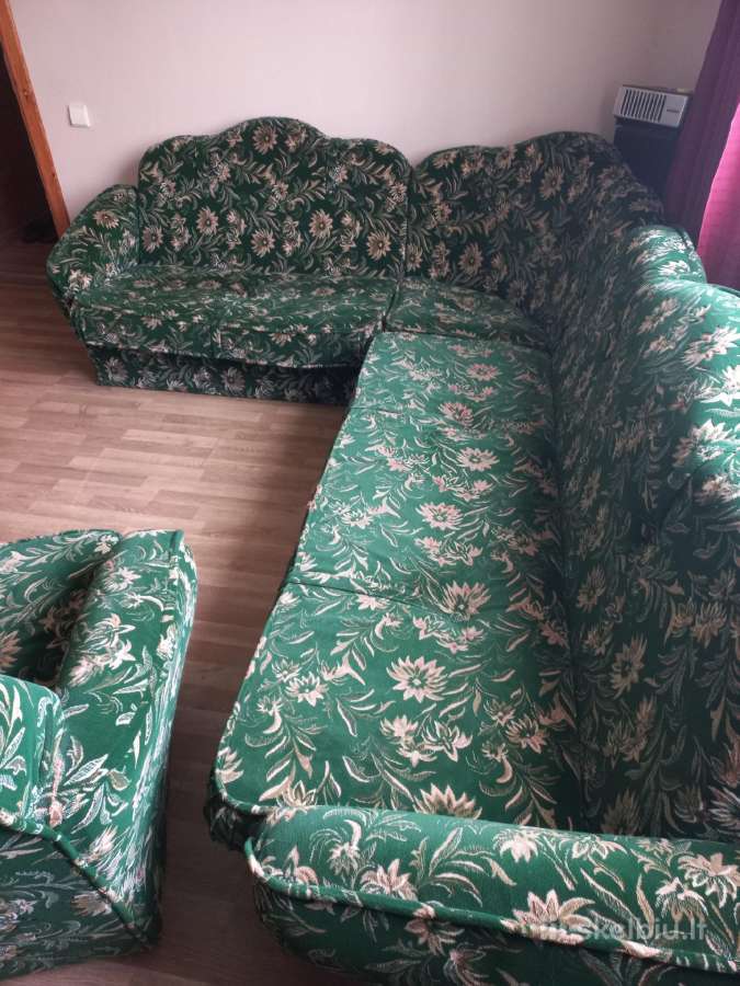 Parduodu minkšta kampa ir du fotelius. Biržai - nuotraukos Nr. 3