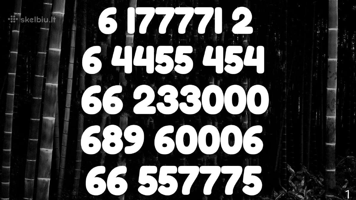 Gražūs VIP numeriai po 90€, 01110,00013,7777,09990 - nuotraukos Nr. 2