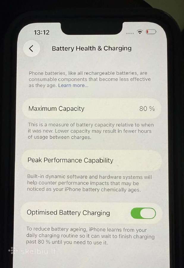 iPhone 13 128 GB Žalias - nuotraukos Nr. 8