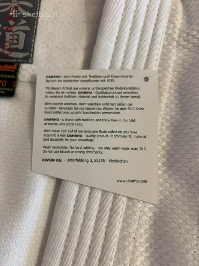 Naujas Danrho Classic dziudo kimono (Judogi), 170 - nuotraukos Nr. 6